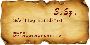 Sélley Szilárd névjegykártya