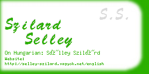 szilard selley business card